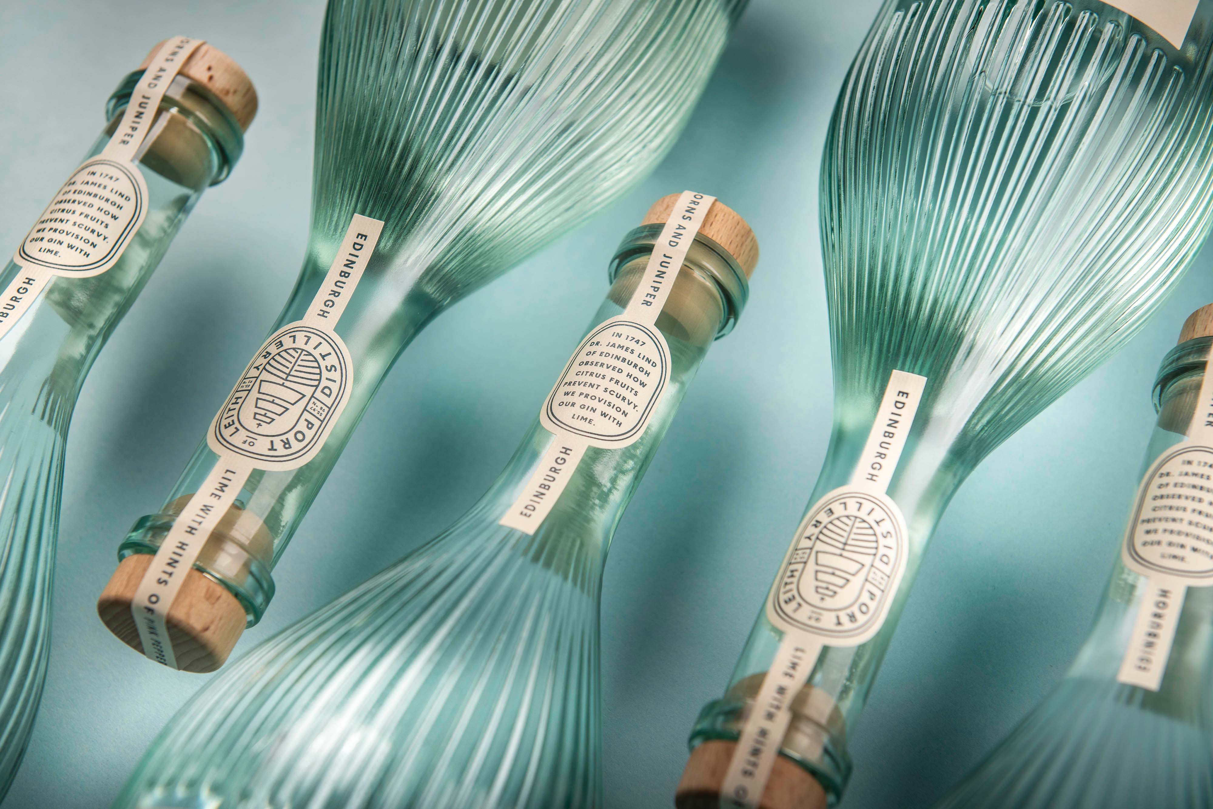 Lind & Lime gin bottles