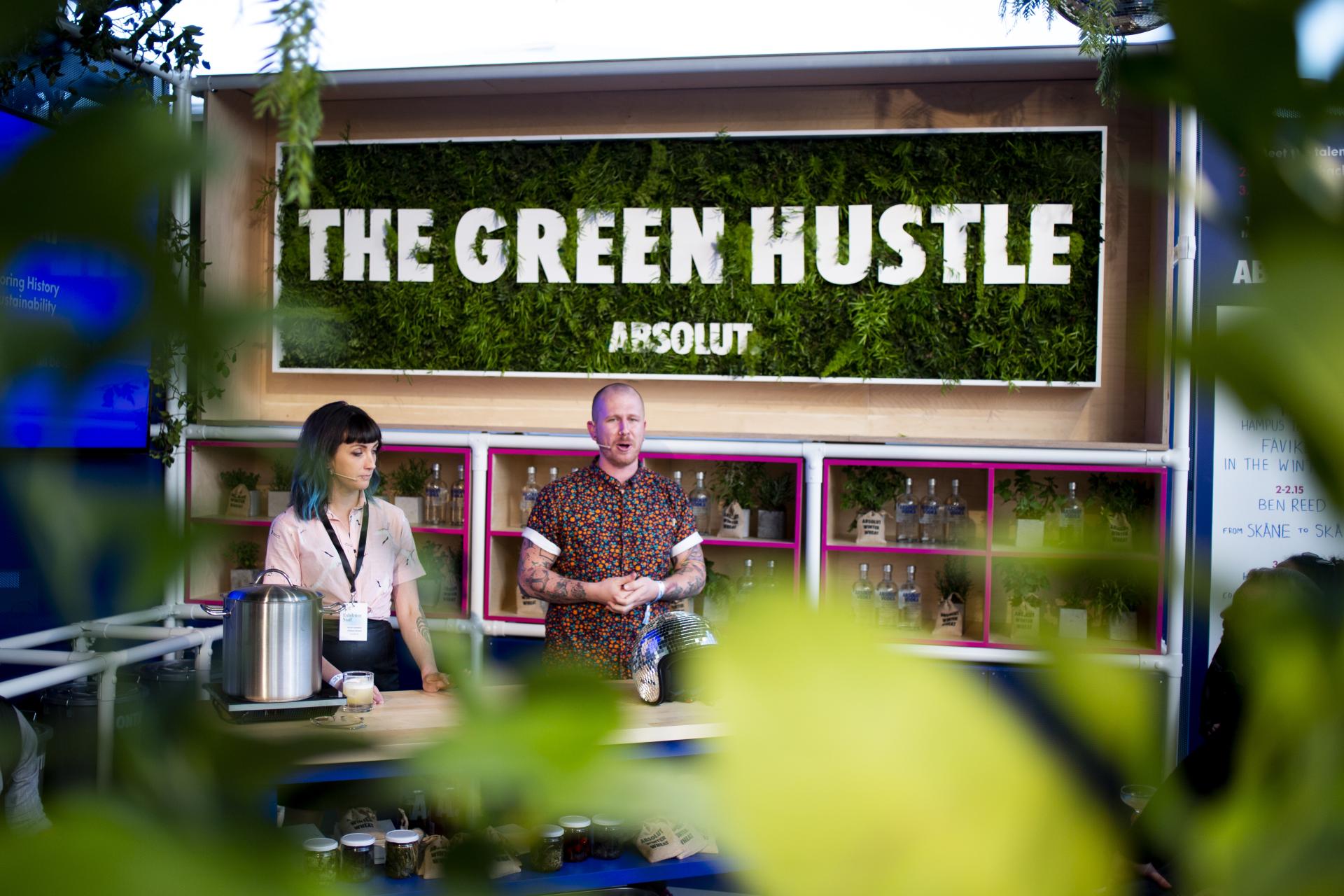Absolut Green Hustle brand activation 