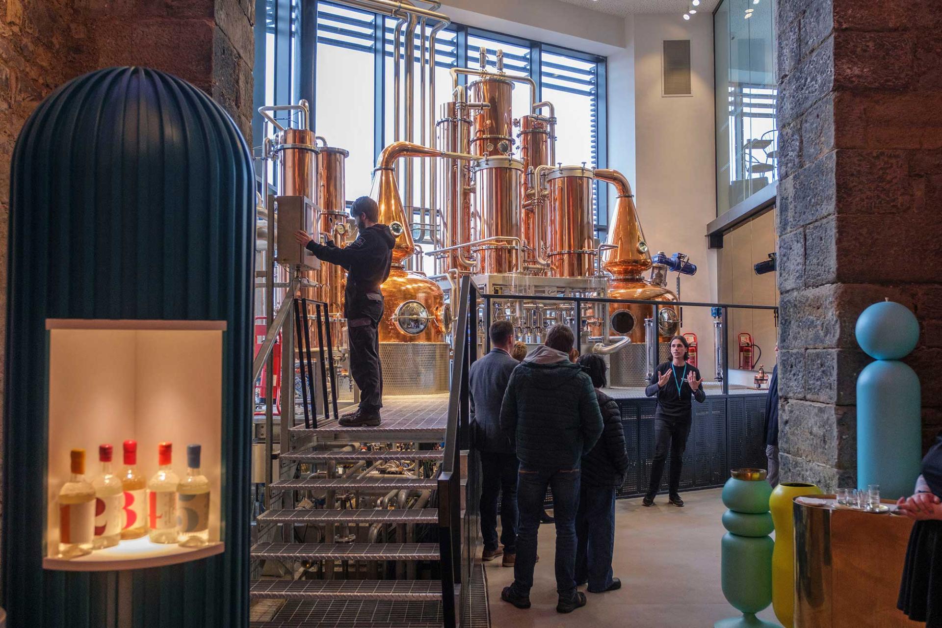 Edinburgh Gin distillery stills