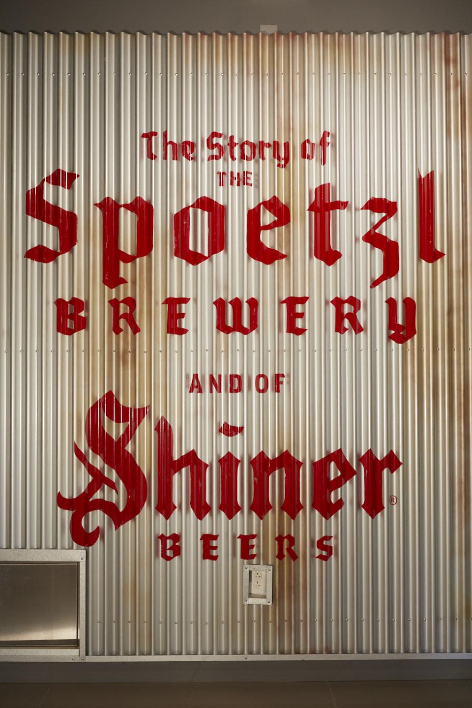 Shiner brewery guest experience tour design